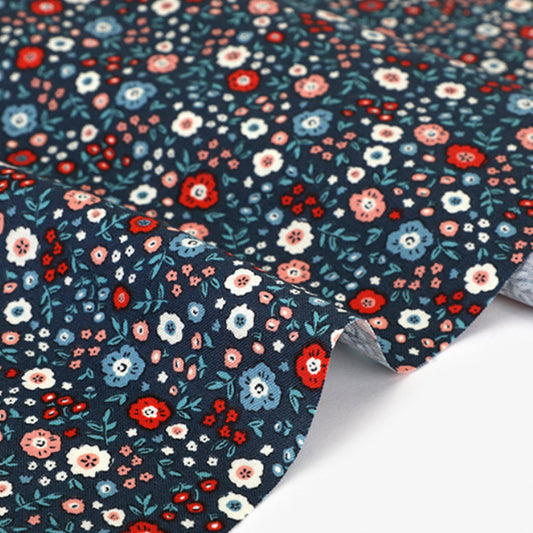 Dailylike cotton - Calm Flower Fabric - FO:REST Fabric 布恩堂Liberty fabrictana lawnjapanese fabricykk zipper