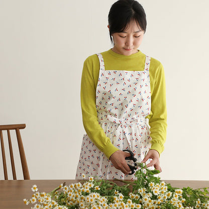 Dailylike cotton - Cherry white Fabric - FO:REST Fabric 布恩堂Liberty fabrictana lawnjapanese fabricykk zipper