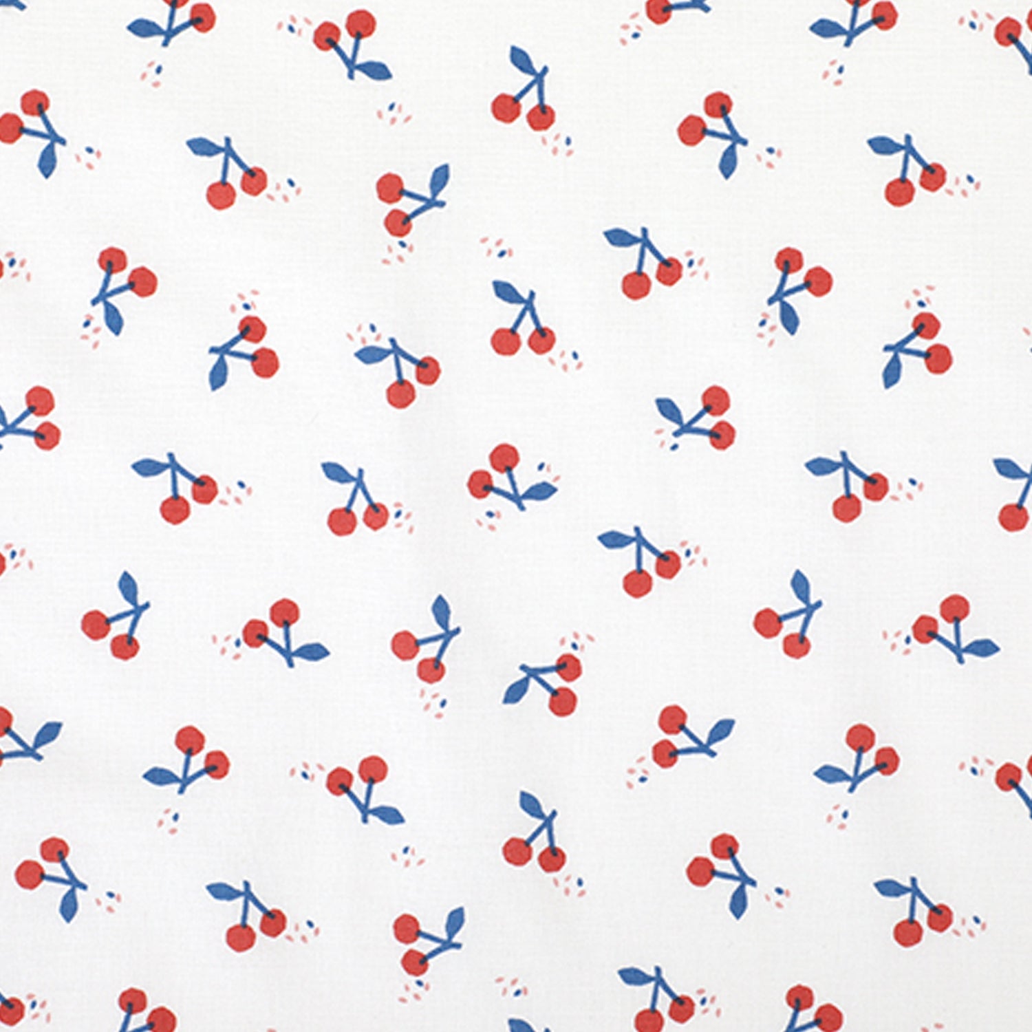 Dailylike cotton - Cherry white Fabric - FO:REST Fabric 布恩堂Liberty fabrictana lawnjapanese fabricykk zipper