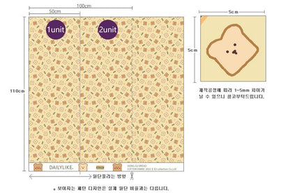Dailylike cotton - Dong - gu bread Fabric - FO:REST Fabric 布恩堂Liberty fabrictana lawnjapanese fabricykk zipper