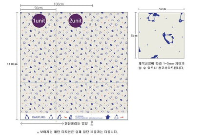 Dailylike cotton - Ice penguin Fabric - FO:REST Fabric 布恩堂Liberty fabrictana lawnjapanese fabricykk zipper