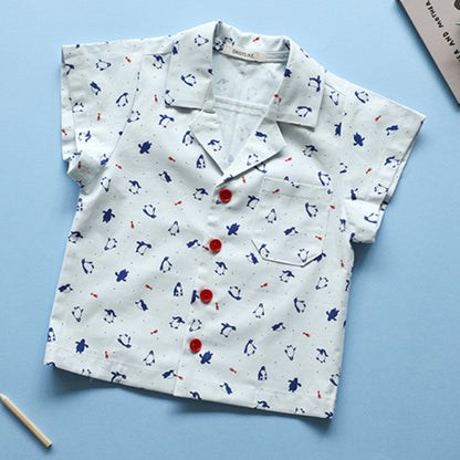 Dailylike cotton - Ice penguin Fabric - FO:REST Fabric 布恩堂Liberty fabrictana lawnjapanese fabricykk zipper