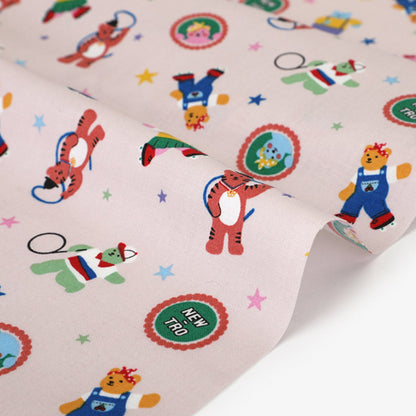 Dailylike cotton - Jelly bear retro Fabric - FO:REST Fabric 布恩堂Liberty fabrictana lawnjapanese fabricykk zipper