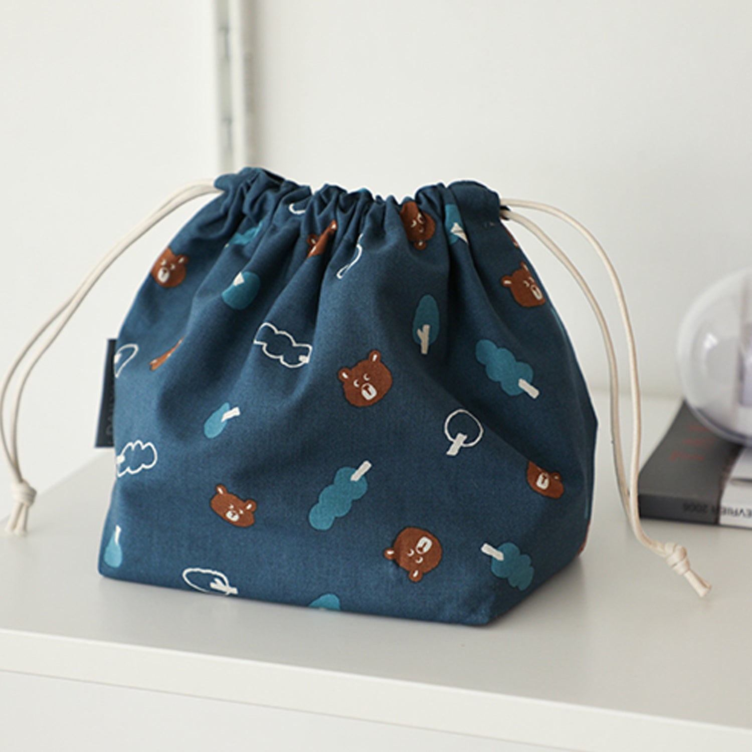 Dailylike cotton - Lazy bear mini bear Fabric - FO:REST Fabric 布恩堂Liberty fabrictana lawnjapanese fabricykk zipper