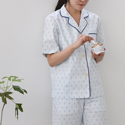 Dailylike cotton - Mini tulip Fabric - FO:REST Fabric 布恩堂Liberty fabrictana lawnjapanese fabricykk zipper