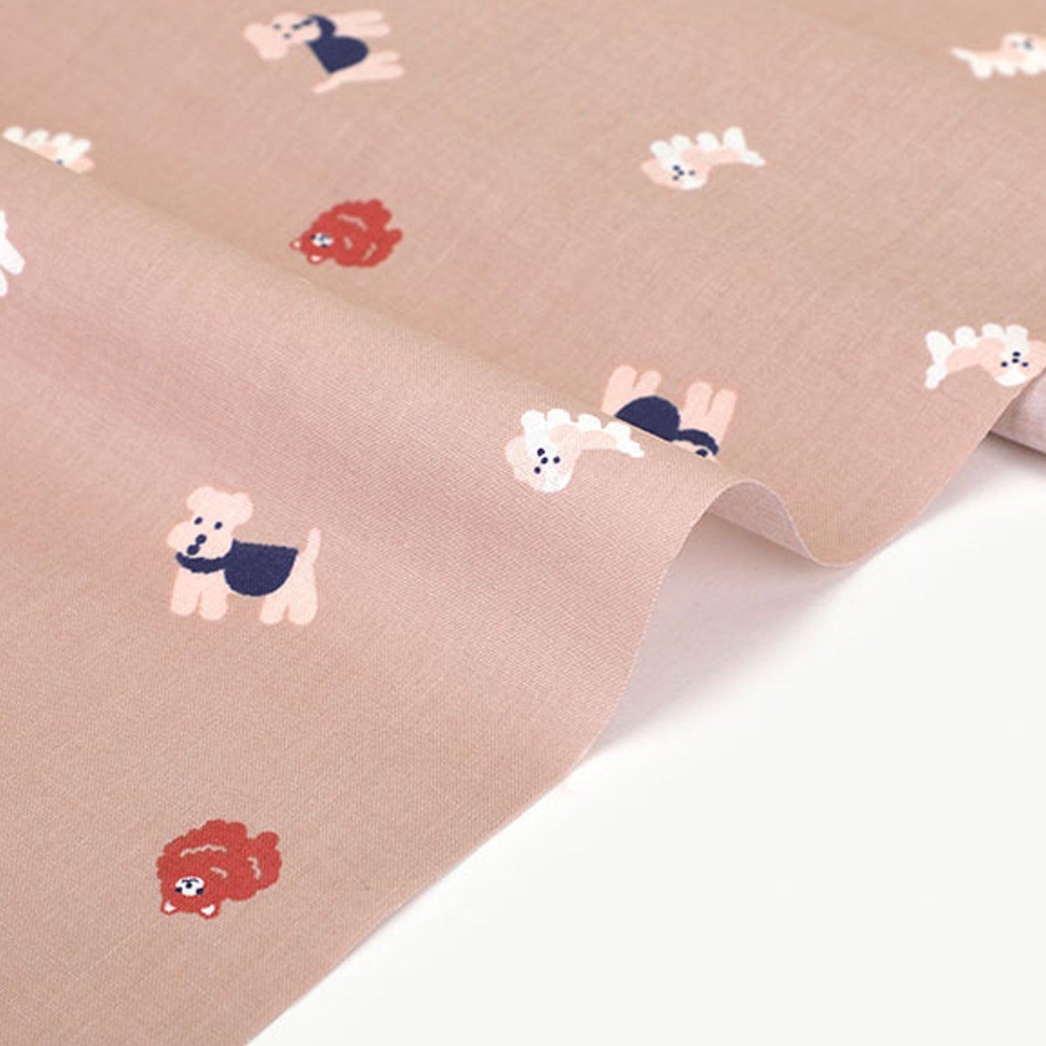 Dailylike - cotton - Pretty dog Fabric - FO:REST Fabric 布恩堂Liberty fabrictana lawnjapanese fabricykk zipper