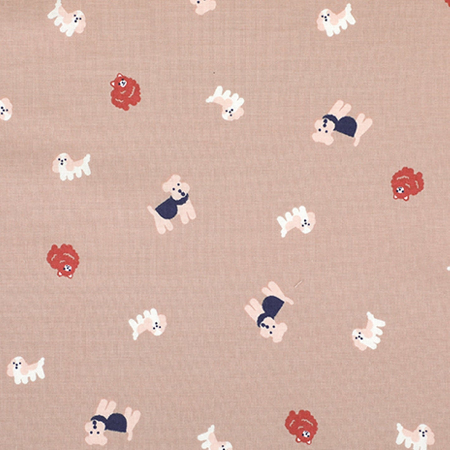 Dailylike - cotton - Pretty dog Fabric - FO:REST Fabric 布恩堂Liberty fabrictana lawnjapanese fabricykk zipper