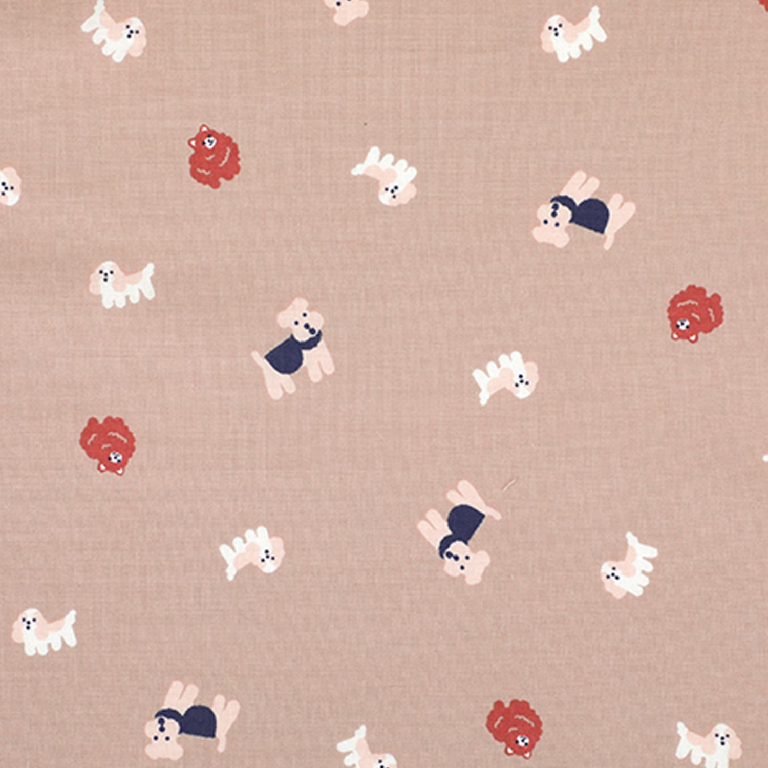 Dailylike - cotton - Pretty dog Fabric - FO:REST Fabric 布恩堂Liberty fabrictana lawnjapanese fabricykk zipper