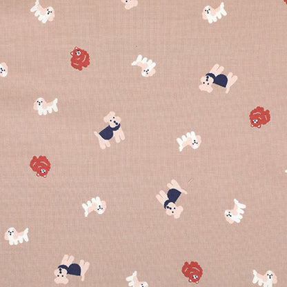 Dailylike - cotton - Pretty dog Fabric - FO:REST Fabric 布恩堂Liberty fabrictana lawnjapanese fabricykk zipper