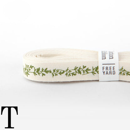 Dailylike - Cotton ribbon - FO:REST Fabric 布恩堂Liberty fabrictana lawnjapanese fabricykk zipper