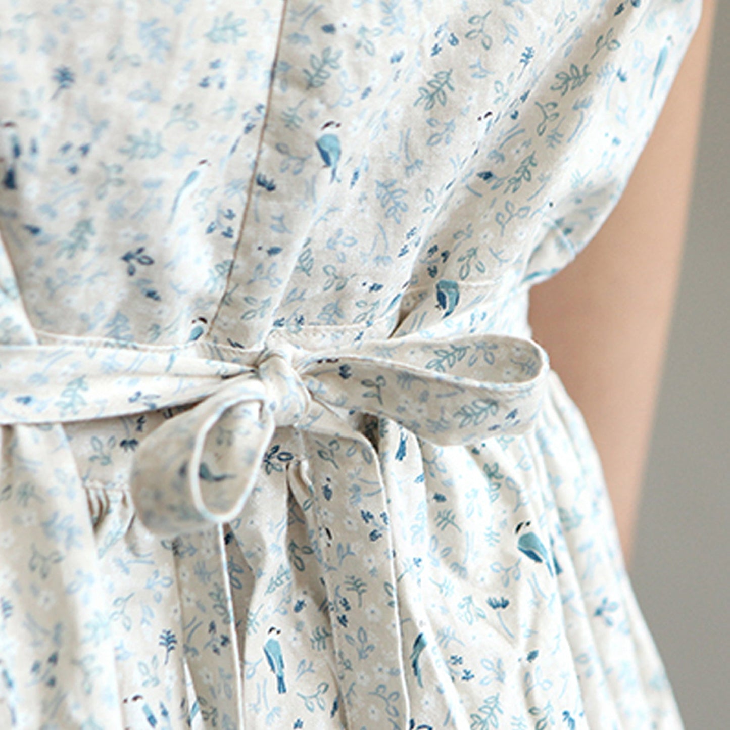 Dailylike cotton - Titmouse Birds Fabric - FO:REST Fabric 布恩堂Liberty fabrictana lawnjapanese fabricykk zipper