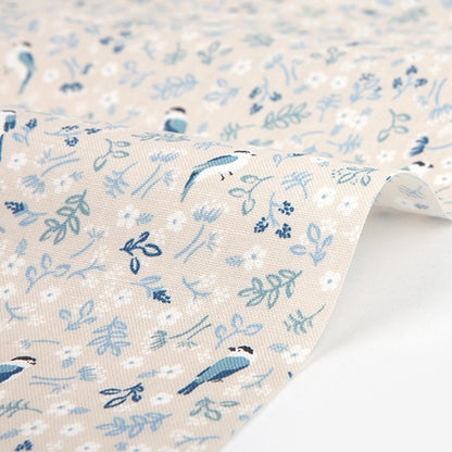Dailylike cotton - Titmouse Birds Fabric - FO:REST Fabric 布恩堂Liberty fabrictana lawnjapanese fabricykk zipper