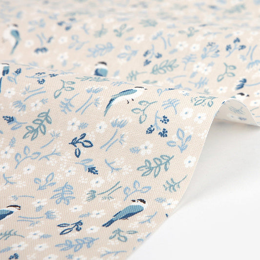 Dailylike cotton - Titmouse Birds Fabric - FO:REST Fabric 布恩堂Liberty fabrictana lawnjapanese fabricykk zipper