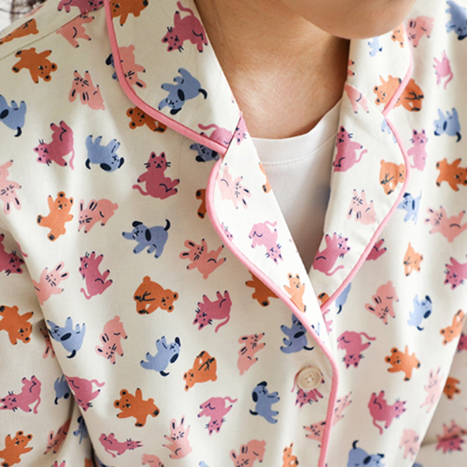 Dailylike cotton - Witty bitty Fabric - FO:REST Fabric 布恩堂Liberty fabrictana lawnjapanese fabricykk zipper