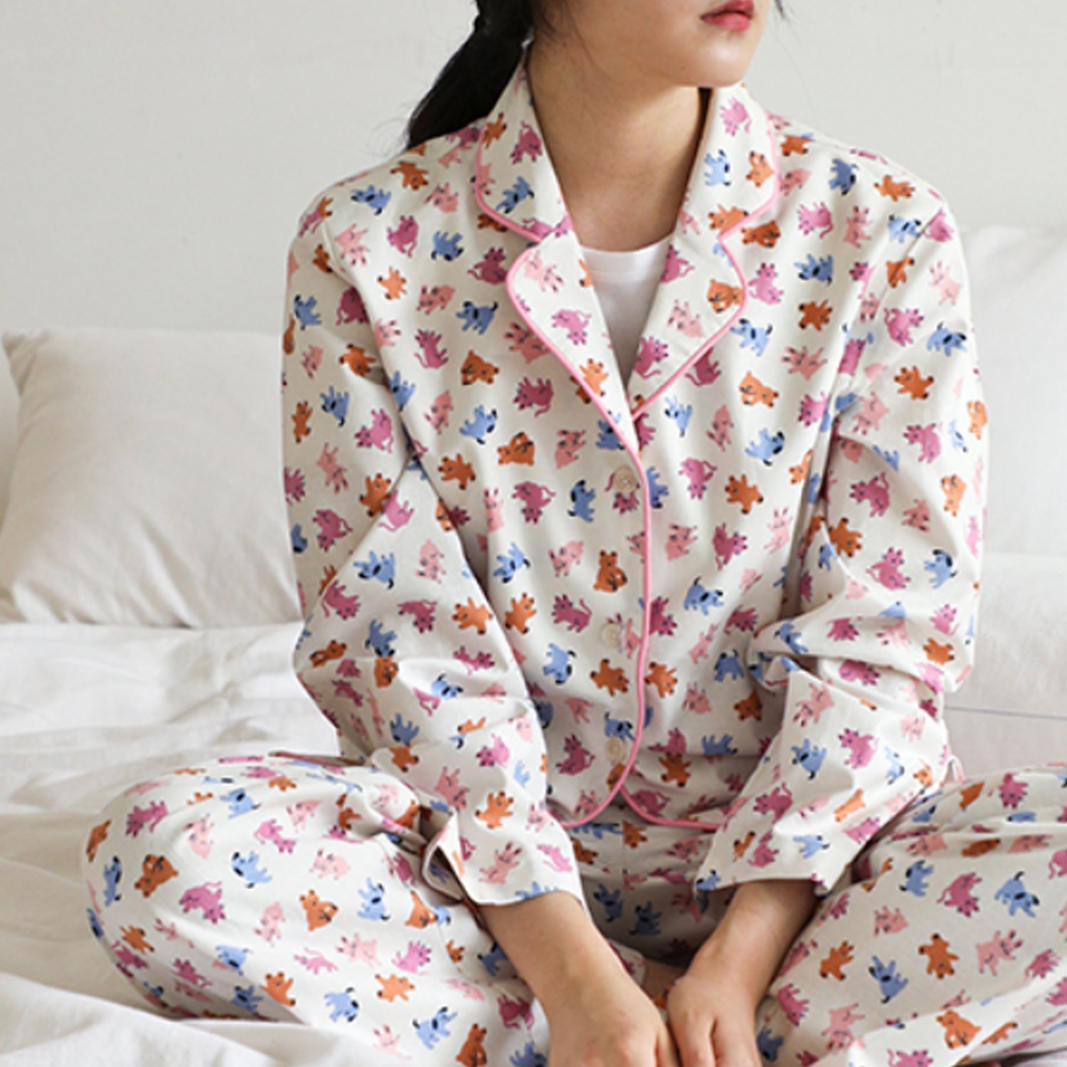 Dailylike cotton - Witty bitty Fabric - FO:REST Fabric 布恩堂Liberty fabrictana lawnjapanese fabricykk zipper