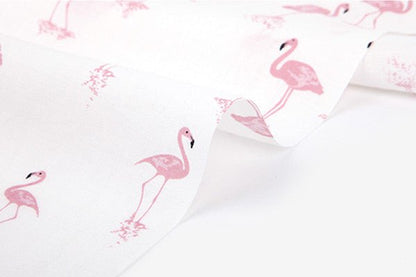 Dailylike Linen - Flamingo fabric - FO:REST Fabric 布恩堂Liberty fabrictana lawnjapanese fabricykk zipper