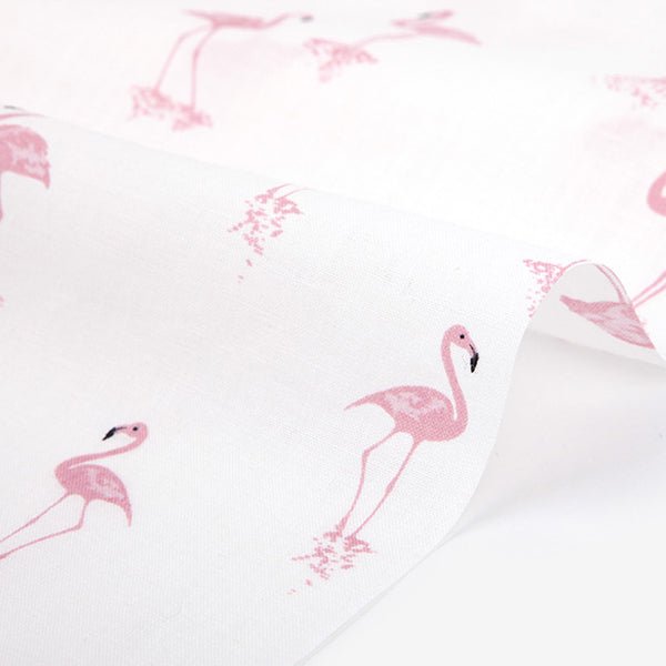 Dailylike Linen - Flamingo fabric - FO:REST Fabric 布恩堂Liberty fabrictana lawnjapanese fabricykk zipper