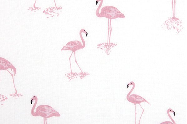 Dailylike Linen - Flamingo fabric - FO:REST Fabric 布恩堂Liberty fabrictana lawnjapanese fabricykk zipper