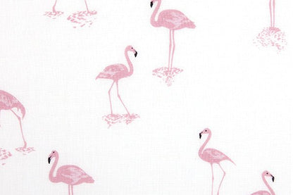 Dailylike Linen - Flamingo fabric - FO:REST Fabric 布恩堂Liberty fabrictana lawnjapanese fabricykk zipper