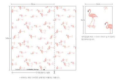 Dailylike Linen - Flamingo fabric - FO:REST Fabric 布恩堂Liberty fabrictana lawnjapanese fabricykk zipper