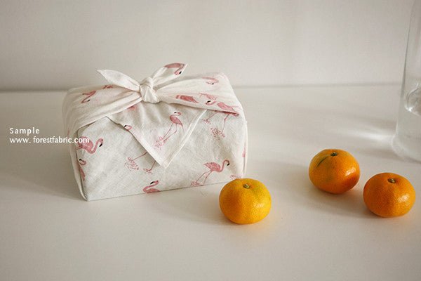 Dailylike Linen - Flamingo fabric - FO:REST Fabric 布恩堂Liberty fabrictana lawnjapanese fabricykk zipper