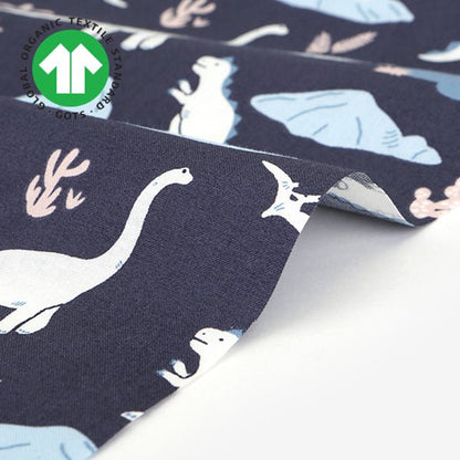 Dailylike - Organic cotton - dinosaur Fabric - FO:REST Fabric 布恩堂Liberty fabrictana lawnjapanese fabricykk zipper