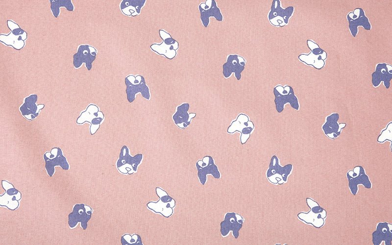 Dailylike - Organic cotton - French Bulldog fabric - FO:REST Fabric 布恩堂Liberty fabrictana lawnjapanese fabricykk zipper