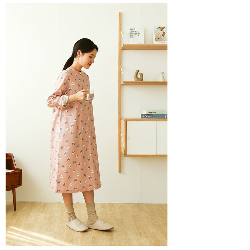 Dailylike - Organic cotton - French Bulldog fabric - FO:REST Fabric 布恩堂Liberty fabrictana lawnjapanese fabricykk zipper
