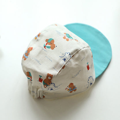 Dailylike oxford - Beach bear Fabric - FO:REST Fabric 布恩堂Liberty fabrictana lawnjapanese fabricykk zipper