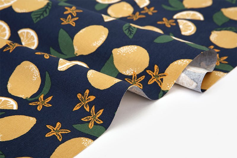 Dailylike oxford - Lemon Fabric - FO:REST Fabric 布恩堂Liberty fabrictana lawnjapanese fabricykk zipper