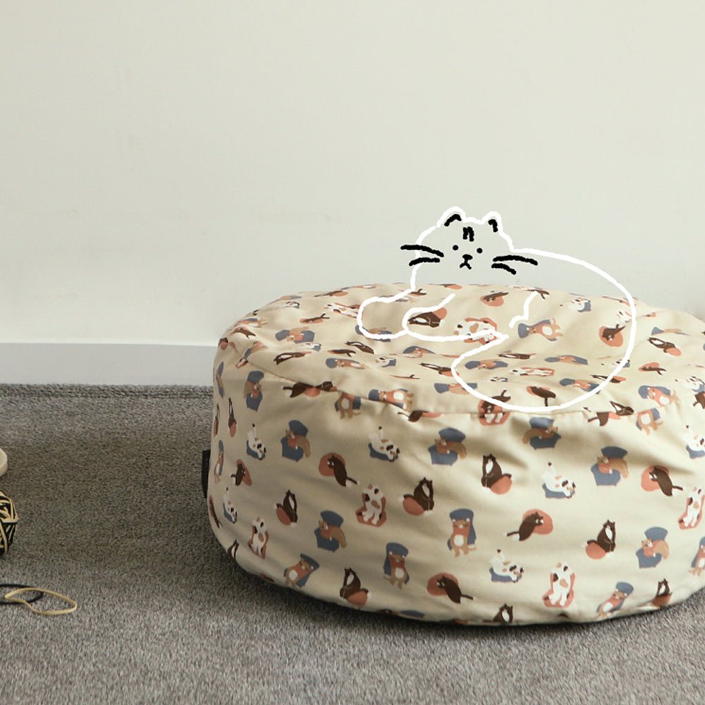 Dailylike oxford - SimSim Cat Fabric - FO:REST Fabric 布恩堂Liberty fabrictana lawnjapanese fabricykk zipper