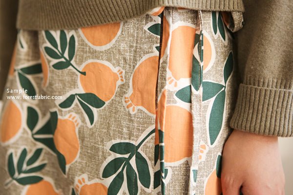 Dailylike oxford - Sweet fruits fabric - FO:REST Fabric 布恩堂Liberty fabrictana lawnjapanese fabricykk zipper