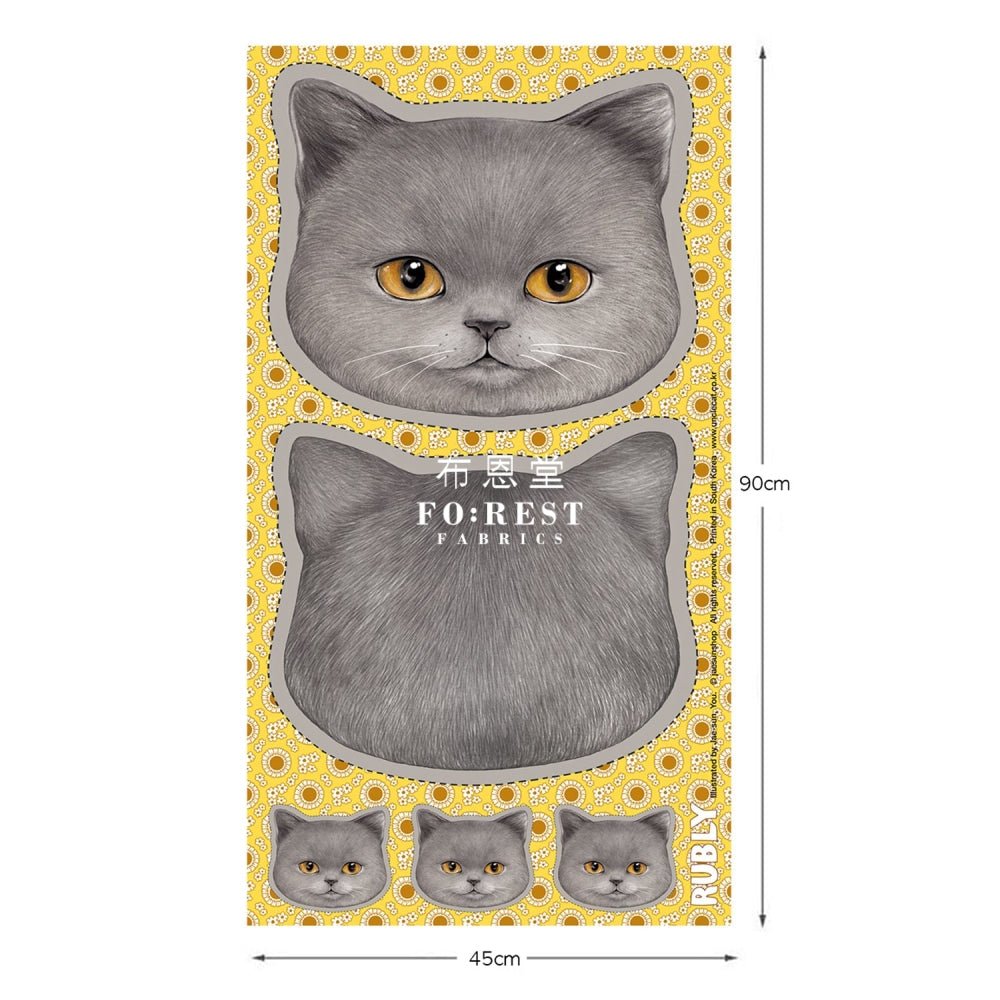 DIY PRECUT - Lovely face (90X45cm) - FO:REST Fabric 布恩堂Liberty fabrictana lawnjapanese fabricykk zipper