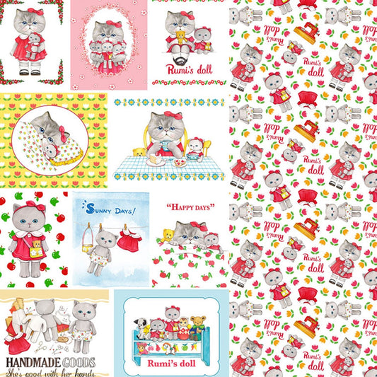 DIY PRECUT - Rumi's doll (90X110cm) - FO:REST Fabric 布恩堂Liberty fabrictana lawnjapanese fabricykk zipper