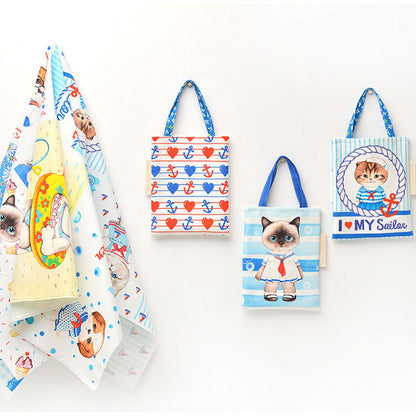 DIY PRECUT - Summer Cats (90X110cm) - FO:REST Fabric 布恩堂Liberty fabrictana lawnjapanese fabricykk zipper