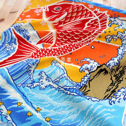 dobby - fishing boat flags 大漁旗 Panel fabric - FO:REST Fabric 布恩堂Liberty fabrictana lawnjapanese fabricykk zipper