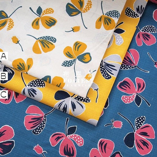 Dobby - Floral and Bloom fabric - FO:REST Fabric 布恩堂Liberty fabrictana lawnjapanese fabricykk zipper