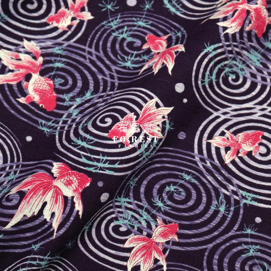 Dobby - Goldfish Fabric Purple