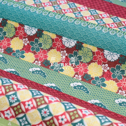 Dobby - Japanese Sakura Fabric C Green