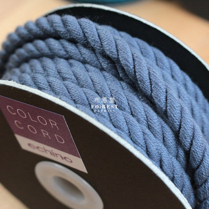 Echino - 8Mm Colour Cord (50Cm) Gray Cotton Linen