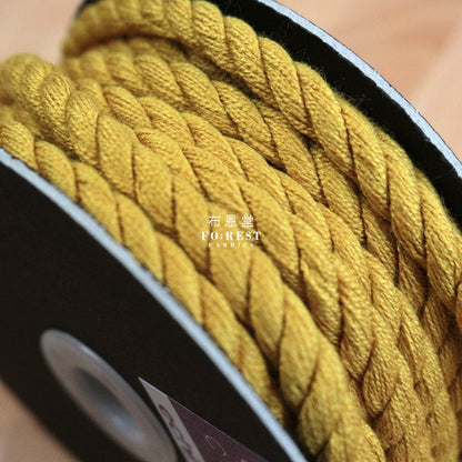 Echino - 8Mm Colour Cord (50Cm) Mustard Cotton Linen