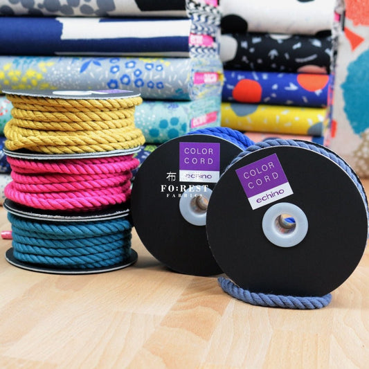 echino - 8mm colour cord (50cm) - FO:REST Fabric 布恩堂Liberty fabrictana lawnjapanese fabricykk zipper