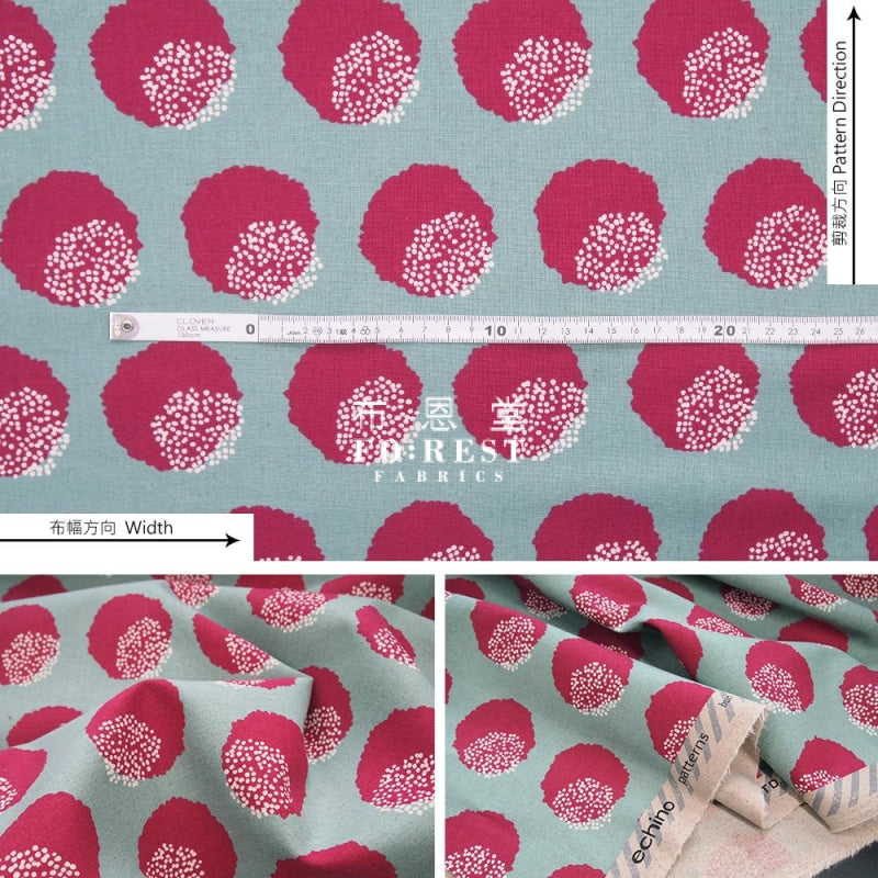 Echino - Cotton Linen Bun 2020S Turquoise