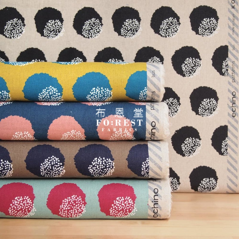 Echino - Cotton Linen Bun 2020S Turquoise