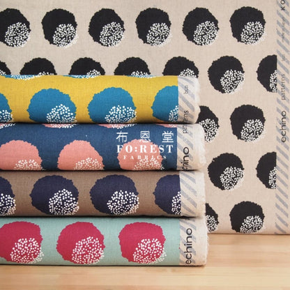 Echino - Cotton Linen Bun 2020S Turquoise