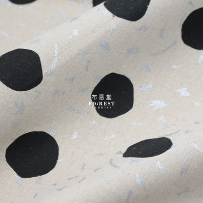 echino - cotton linen - Circle NATURAL - FO:REST Fabric 布恩堂Liberty fabrictana lawnjapanese fabricykk zipper