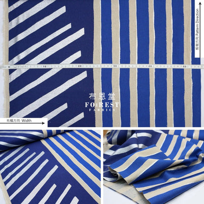 echino - cotton linen - Framework FLOW Blue - FO:REST Fabric 布恩堂Liberty fabrictana lawnjapanese fabricykk zipper
