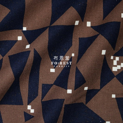 Echino - Cotton Linen Ground Brown