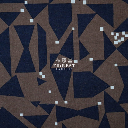 Echino - Cotton Linen Ground Brown