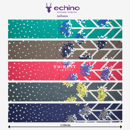 Echino - Cotton Linen Nabana Gray